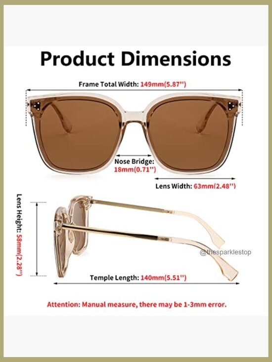 Oversized Retro Square Polarized Sunglasses UV400 Metal Frame main image 5